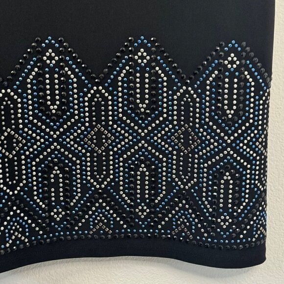 White House Black Market Stretch 3/4 Sleeve Lined Shift Dress Women's XS EUC - Picture 5 of 11